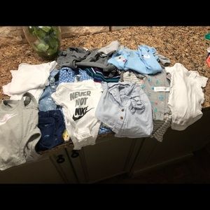 New born boy clothes all clothes worn once